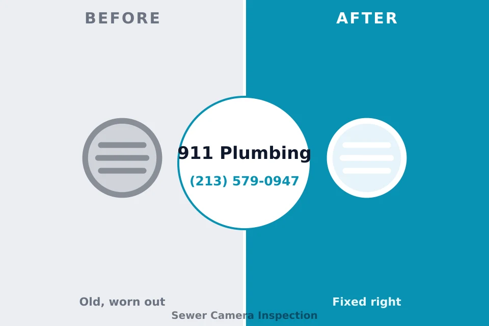 Before and after: plumbing repair Gateway, FL